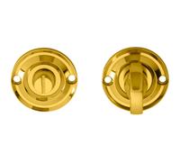 Small Bathroom Thumbturn Lock And Release Handle 67mm Spindle Polished Brass