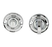 Small Bathroom Thumbturn Lock And Release Handle 67mm Spindle Polished Chrome