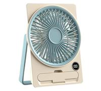 Small Battery Fan - Six-stage Carpenter for Office, Silent Table Fan with USB | Air with Angular Control for Youth for Adults Work at Home