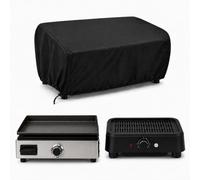 Small BBQ Cover for Gastroback | Design BBQ Pro | 50 × 40 × 13 cm, Electric Grill and Tabletop BBQ Cover, Barbecue Cover with Adjustable Drawstring, Black