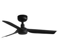 Small Bedroom Fan 90cm Mini Punt Black DC Ceiling fan with Remote 6 Speeds
