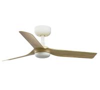 Small Bedroom Fan 90cm Mini Punt White Maple DC Ceiling fan with Remote 6 Speeds
