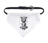 Small 'Beethoven With Owl' Dog/Cat/Pet Bandana (PD00061075)