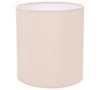 Small Beige Drum Lamp Shade Cloth Metal Replacement for Bedrooms | Cylindrical design for table floor and pendant lights, lightweight build, soft glow for modern interiors