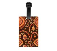 Small Bell Print Luggage Tags for Suitcases, Personalized Travel Accessories with PVC Tags for Luggage