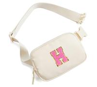 Small Belt Bag Fanny Pack for Teen Girl Women - Birthday Gifts for Teen Girl - Mini Personalized Crossbody Bags with Initial Letter - Cute Stuff for Teen Girls Trendy Stuff Graduation Gifts for Her,