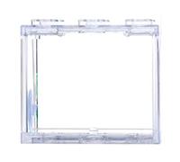 Small Betta Fish Tank, Stackable Mini Fish Tank Aquarium Tank Kit, Rectangular Fish Bowl with Aquarium Gravel Decoration, Cube Tank for Seaweed Balls Sea Monkeys(High Clear)