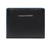 Piquadro Blue Square Wallet RFID protection Leather 11 cm black