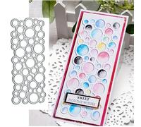 Small Big Circles Background Metal Die Cuts,Merry Christmas Bubble Cutting Dies Cut Stencils DIY Scrapbooking Decorative Embossing Paper Scrapbooking Card Making