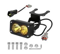 Small Bike Trunk Bag Outdoor Cycling Headlight Universal 3 Pin E Headlight， 20W LED Style Lamp Plug And Play 3 Pin Julet Connector Wide Voltage Range Suitable For And Cycling E(Yellow, 7. 7x4. 5cm)