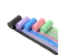 Small Bin Bags, 5 Rolls Mini Desktop Garbage Bags Trash Can Liner for Home Car Office Kitchen or Dog Poop Bag 25 x 30cm (Random Color)