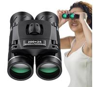Small Binoculars - 200x25 HD Compact Optics, Portable High Resolution Wide Field Telescope, Non-Slip, Lightweight Design with Clear Vision, Sturdy Grip for Remote Vision for Adults and Children
