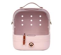 Small Bird Cage, Outside Bird Cage, can be Carried or Carried On The Back, for Small and Medium-sized Parrots when Going Out(Pink)
