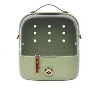 Small Bird Cage, Outside Bird Cage, can be Carried or Carried On The Back, for Small and Medium-sized Parrots when Going Out(Green)