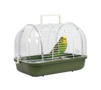 Small Bird Cage - Portable Aviary Carrier, 32 x 21 x 22 cm, Sunproof Parakeet Housing, Safe Travel Shelter with Feathers for Indoor Balcony Park