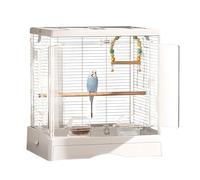 Small Bird Cages for Parakeets with 2 Bathroom & Food bowl Pull-out Chassis for Tiger Skin Peony Black Phoenix Small Birds
