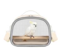 Small Bird Carrier Breathable Portable Parakeet Bag with Tray