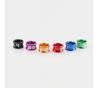 Small Bird Closed Leg Rings - Aluminum Alloy Bands for Budgies, Canaries, Doves - Secure Colorful Identification Tags for Training 50 Pieces 6mm