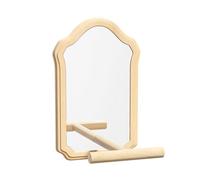 Small Bird Perch with Glass for Pet Parrots Entertainment and Mental Stimulation Cage Hanging Accessory Engaging Stand Parrots Cage Accessory