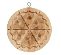 Small Bird Toys - 20cm Natural Wood Block, Sustainable Parrot Plaything | Engaging Beak Trimming Activity For Environmental Enrichment Parakeet Cockatiel Conure Lovebird Finch Accessory