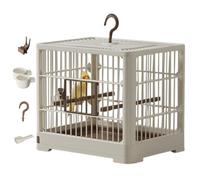 Small Bird Travel Cage, The Lightweight Small Birds Starter Kit with Birdcages and Accessories for Parakeets, Parrotlets, Parrots, Lovebirds, 30x23x26cm