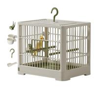 Small Bird Travel Cage, The Lightweight Small Birds Starter Kit with Birdcages and Accessories for Parakeets, Parrotlets, Parrots, Lovebirds, 30x23x26cm