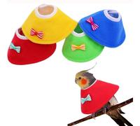 Small Birds Neck Ring Recovery Collar, Bird Collars for Feather Plucking, Breathable Cone for Small Breed Cockatiels Conures(Blue,XL)