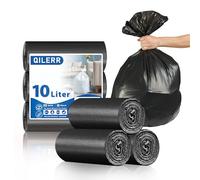 Small Black Bin Bags 10L Extra Thick Unscented Pedal Bin Liners Strong Leakproof Rubbish Bags for Home, Kitchen, Office Waste (69 Count)