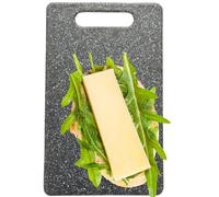 Small Black Chopping Board - 25 x 15cm Granite Effect. Hygienic, Knife Friendly When Cutting Or Preparing in The Kitchen. Scratch Resistant, Double-Sided Use, Ridged & Tough. Dishwasher Safe.