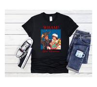 (Small, Black) Wham Last Christmas Cool Funny Retro Men Women Unisex Top T Shirt