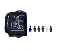 Small Blood Pressure Cuff 17-22 cm - Blood Pressure Monitor Replacement Cuff with 6 Connectors Compatible with Omron Monitors and Other Blood Pressure Machines Suitable for Small Arm Sizes