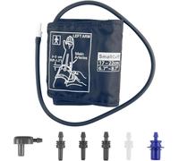 Small Blood Pressure Cuff 17-22cm, Replacement Electric Blood Pressure Cuff with 6 Connectors, Large Adult Blood Pressure Monitor Cuff Adjustable, Compatible with Most BP Monitors
