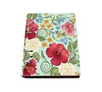 Small Blue Flowers A5 Notebook, Pu Leather A5 Notebooks, Lined Paper Wedding Notebook 180Pages/90Sheets, Notepad for Dairy, Writing Book for Note Taking, Student Essentials University Women Man