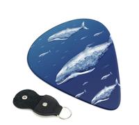 Small Blue Whale Swimming Guitar Pickfor Pickups For Acoustic Electric Guitar Bass Ukulele