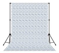 Small Blue Whale Swimming Lightweight Photo Backdrop Soft Background For Indoor Shooting, Party & Live Streaming - 5x7ft
