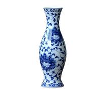 Small Blue & White Porcelain Vases Classic Ceramic Flower Vases for Home Decor Small Bud Decorative Floral Vase Home Decor Centerpieces Small Bud Decorative Vase Made in China (H) Made in China