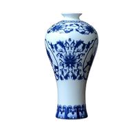 Small Blue & White Porcelain Vases Classic Ceramic Flower Vases for Home Decor Small Bud Decorative Floral Vase Home Decor Centerpieces Small Bud Decorative Vase Made in China (F) Made in China