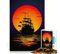 Small Boat No Its Ship 1000 Piece Jigsaw Puzzles for Teenagers Jigsaw Mental Logic Toy Leisure Time Fine Edge 50x75cm