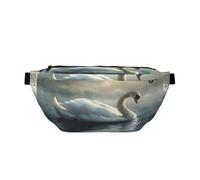 Small Boat On Calm Waters Fanny Pack for Women Man,Modern Impressionism Waist Belt Bag Crossbody for Sports Travel Hiking Running Jogging