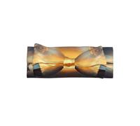 Small Boat on The Water Printed bow headband, a fashionable turban headband with elasticity, suitable for newborns and infants