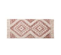 Small Boho Bathroom RugTufted Geometric Rugs with Tassels Moroccan Farmhouse Throw Rugs Washable Kitchen Rug Cotton Woven Entryway Doormat for Porch/Hallway23.6x35.4inch