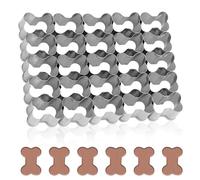 Small Bones Cracker Cutter, Mini Cookie Cutter with 25 Grids Stainless Steel Biscuit Cutters Small Dog Bones Molds for Animal Cookie Baking