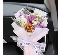 Small Bouquet Car Air Freshener Vent Clips, Mini Dried Flowers Bouquet for Car Air Vent Clips, Car Air Freshener Dried Bouquet Car Air Outlet Auto Interior Accessories