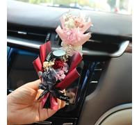 Small Bouquet Car Air Freshener Vent Clips,Mini Dried Flowers Bouquet for Car Air Vent Clips,Dried Flower Perfume Car Air Outlet Decor,Car Essential Oil Diffuser Vent Clip