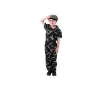 (Small) Boys Camouflage Soldier Armed Forces Military Army Boy Fancy Dress Costume Outfit