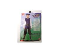 Smiffys Tudor Boy Costume, Royal Blue Top, Trousers with Boot Covers, Belt and Hat, Boys Fancy Dress, Child Dress Up Costumes