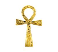 Small Brass Ankh 2 1/2 x4 1/2 (FANKS) - by AzureGreen
