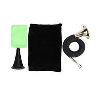 Small Brass Bb Hunting Horn Mini French Horn Brass Instrument Set Portable Brass Bugle for Wildlife Calling Hunting Outdoor Activities