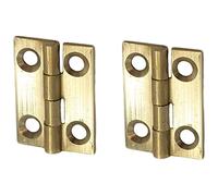 Small Brass Butt Hinges for Cupboard Internal 25mm/1-Inch Brass Rising Butt Hinges for Small Window Butt Hinges for Cupboards and Cabinets Small Jewellery Box Hinges 10Pairs (Pack of 20).
