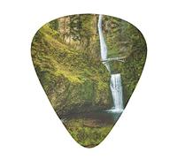 Small Bridge and Waterfall Guitar Picks 12 Pack Set Guitar Gift for Bass Picks Acoustic Guitars Plectrums with Clear Storage Box